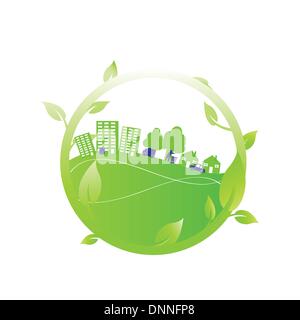 Ecology concept you can use on Earth Day Stock Vector