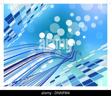 Abstract technology background for use in web design. Vector illustration. Stock Vector