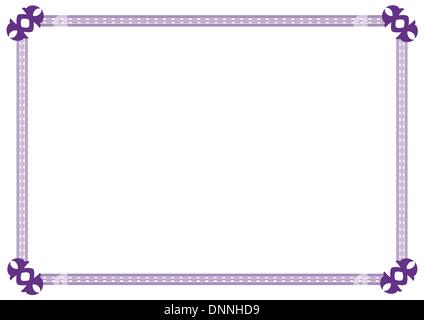 Cute, simple frame you can use as diploma frame Stock Vector