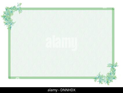 Cute, simple frame you can use as diploma frame Stock Vector