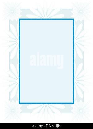 Cute, simple frame you can use as diploma frame Stock Vector