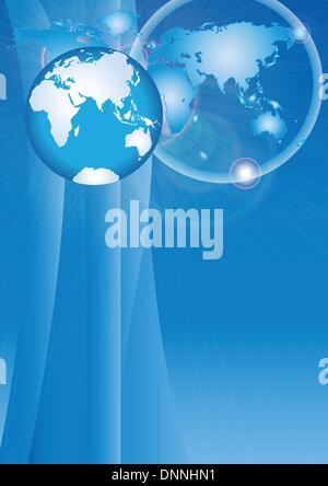 Global business concept Stock Vector