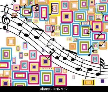 Musical notes stuff vector background for use in design Stock Vector