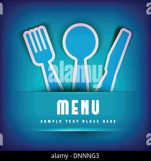 Restaurant Menu Card Design template. Vector illustration Stock Vector