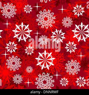 Seamless snowflakes background for winter and christmas theme Stock Vector