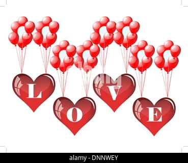 Abstract Valentine days background frame. Vector illustration. Stock Vector