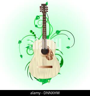 Grunge vector music background for design use Stock Vector