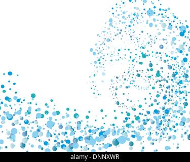Storm ocean wave pattern for design use Stock Vector