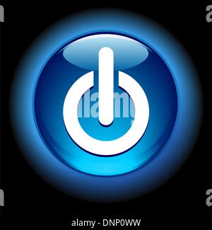 Power On Button - Power On Stock Vector