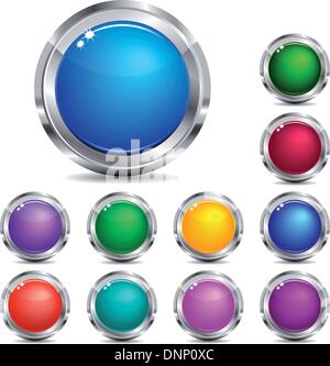 Vector Website Buttons Stock Vector