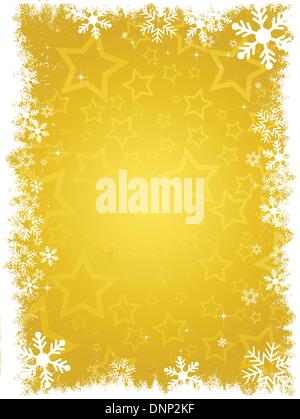 Starry background with snowflake border Stock Vector Image & Art - Alamy