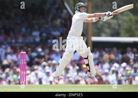 Sydney, Australia. 03rd Jan, 2014. Steve Smith during the during day one of the Fifth Ashes Test Match between Australia and England at the SCG - Test Australia Vs England. Credit:  Action Plus Sports/Alamy Live News Stock Photo