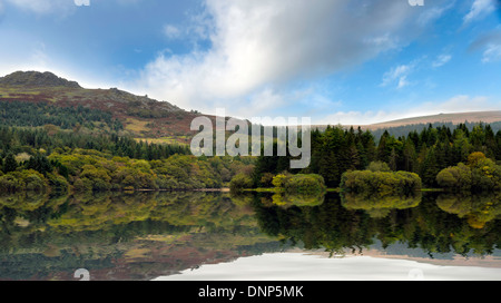 Burrator reservoir on dartmoor National Park in devon Stock Photo