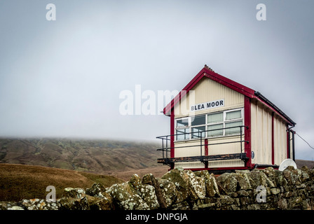 Blea Moor Signal Box on Settle-Carlisle railway line at Ribblehead, North Yorkshire. Stock Photo