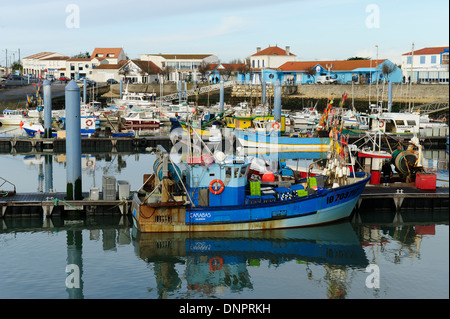 Fishing port of La Côtinière village on Oléron Island in Charente-Maritime, France Stock Photo