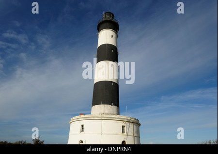 Lighthouse of Chassiron on Oléron Island, Charente-Maritime, southwestern France Stock Photo