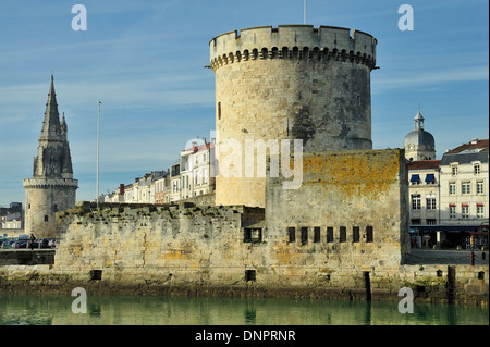 Towers of La Rochelle, Charente-Maritime, southwestern France Stock Photo