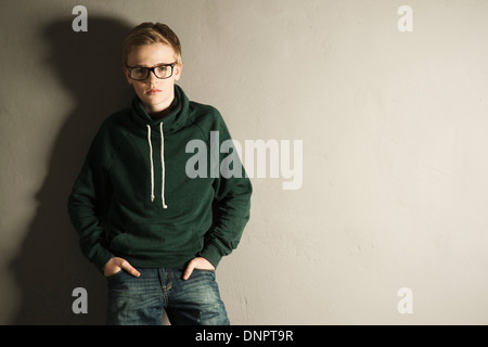 Portrait of Boy, Studio Shot Stock Photo