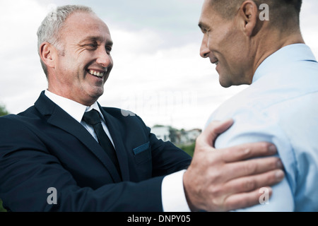 Close-up of businessmen talking Stock Photo