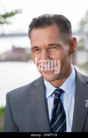 Close-up portrait of mature businessman Stock Photo
