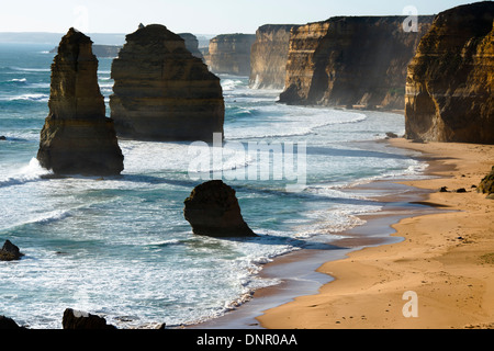 Rock stacks known as the Twelve Apostles, Port Campbell; Great Ocean Road, Australia Stock Photo