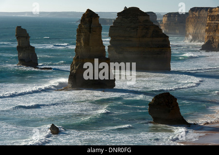 Rock stacks known as the Twelve Apostles, Port Campbell; Great Ocean Road, Australia Stock Photo