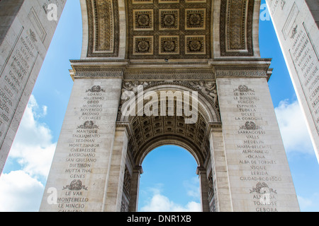 Arc de Triumph in Paris, France Stock Photo