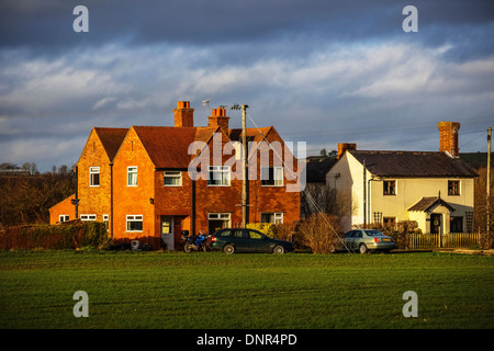 brick built house in countryside Stock Photo