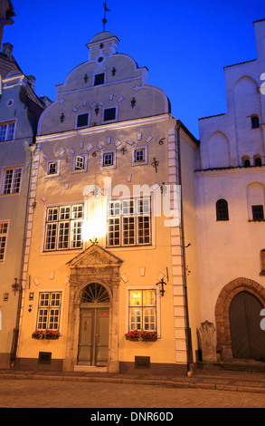 The 3 Brothers Houses (Tris Brali), Riga, Latvia, Europe Stock Photo