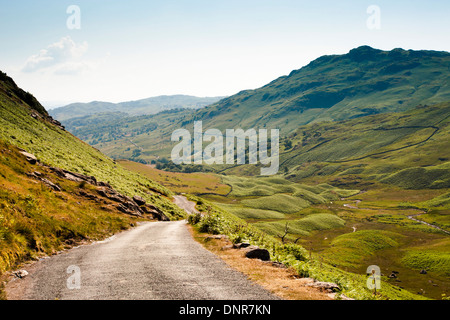 Wrynose Pass in the Lake District, Cumbria Stock Photo
