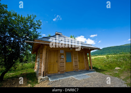 Tourist information booth and shelter in Subcarpathian Voivodship, SE Poland. Stock Photo