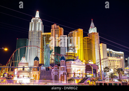 The New York New York hotel and casino on the Las Vegas Strip Stock Photo