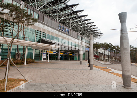 New Korail KTX station - Gyeongju, South Korea Stock Photo