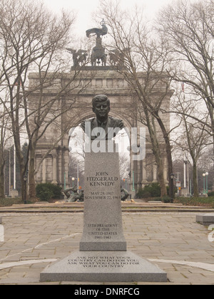 The John F Kennedy Bronze Statue And Jfk Memorial On New Ross Stock ...