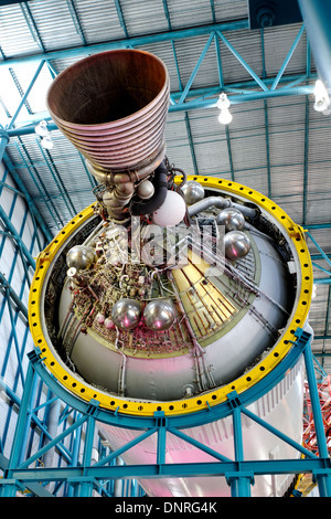 Saturn V Rocket, Third Stage engine exhaust Stock Photo
