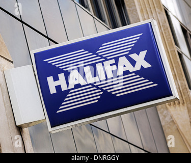 Halifax Bank Sign, London, UK. Stock Photo