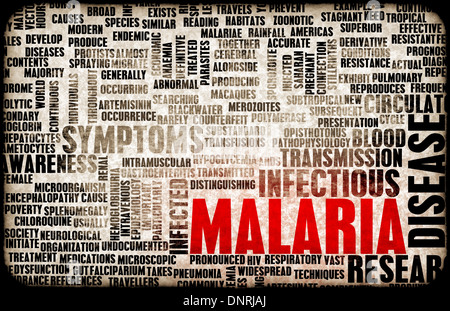 Malaria Disease Concept as a Medical Condition Art Stock Photo