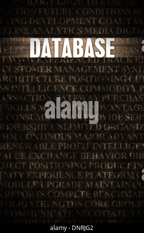 dbms database management system concept for infographic template banner ...