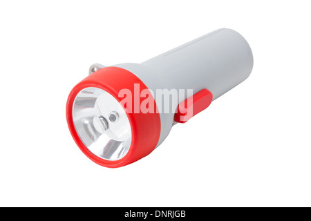 Flashlight isolated on white. Stock Photo