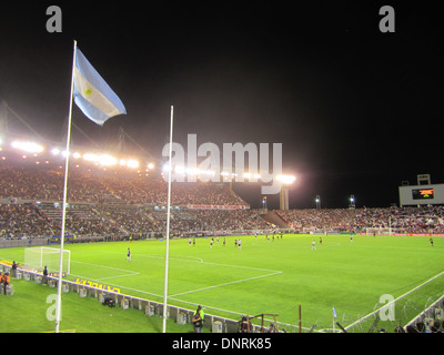 Boca River Soccer game at the Mar del Plata soccer Stadium Buenos Aires, Argentina January 19th 2013 Stock Photo