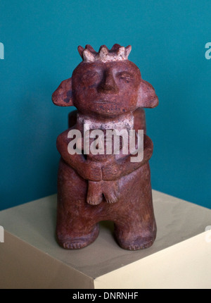 Mochica Burial Artifact, Museum of Archaeology and Anthropology, Lima, Peru Stock Photo