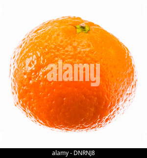 Ripe Mandarin Citrus Isolated Tangerine Mandarine Orange On White Background. Stock Photo