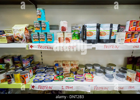 The Lewisham Food Bank in New Cross, London, UK. Stock Photo