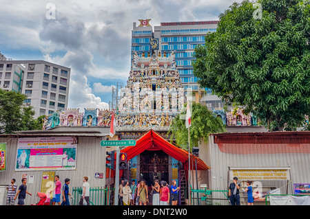 Sri Veeramakaliamman Temple, Little India, Singapore Stock Photo