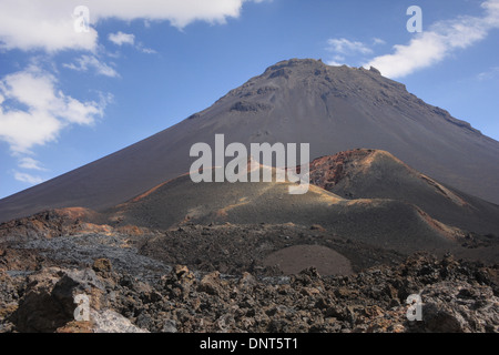 Lava field in Cha das Caldeiras (crater) showing the 1995 eruption and ...