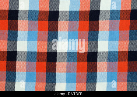 Material in a colorful plaid, a background Stock Photo