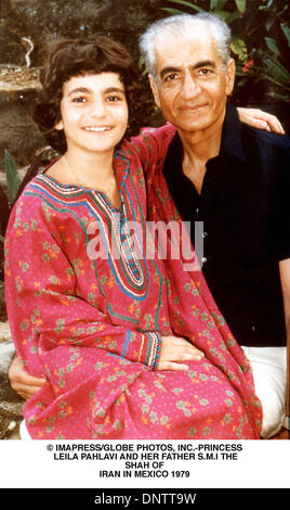 June 15, 2001 - Â© IMAPRESS/   PRINCESS LEILA PAHLAVI AND HER FATHER S.M.I THE SHAH OF IRAN IN MEXICO 1979(Credit Image: © Globe Photos/ZUMAPRESS.com)