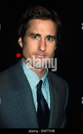 Oct. 5, 2001 - K23049HMc: NEW YORK FILM FESTIVAL WORLD PREMIERE OF''THE ROYAL TENENBAUMS'' AT ALICE TULLY HALL IN LINCOLN CENTER, NYC. 10/05/01.LUKE WILSON. HENRY McGEE/   2001(Credit Image: © Globe Photos/ZUMAPRESS.com) Stock Photo