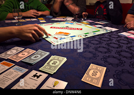 Monopoly game being played, Germany Europe