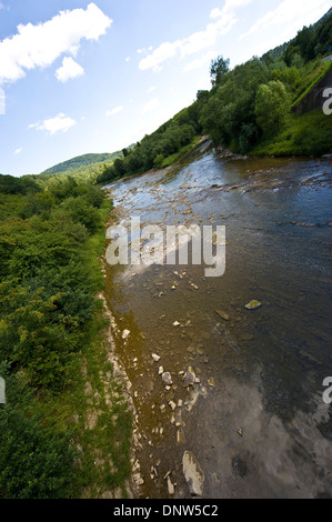 The San river in Subcarpathian Voivodship, SE Poland. Stock Photo